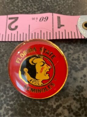 Florida State Seminoles Red and Gold Pin